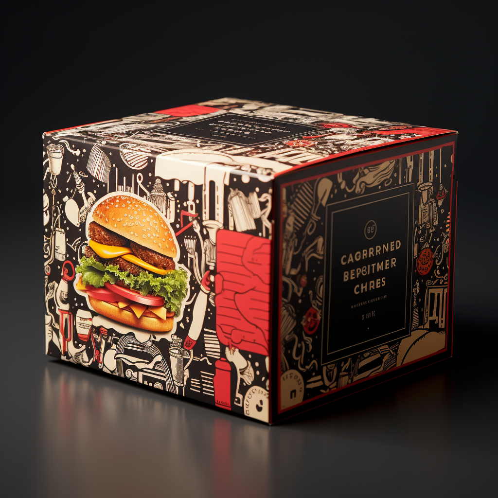 Gastronomie Cheeseburger packaging design