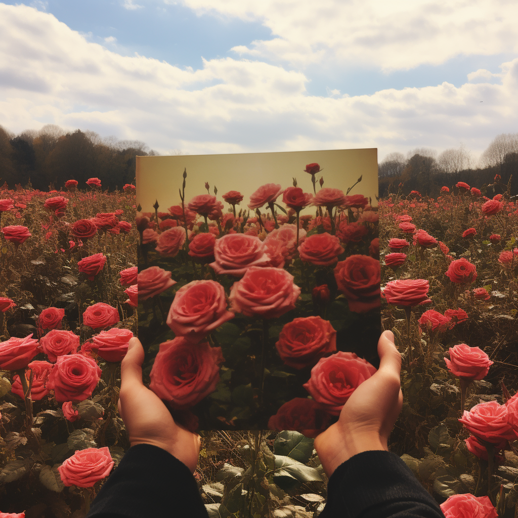 Gatefold Vinyl Field of Roses