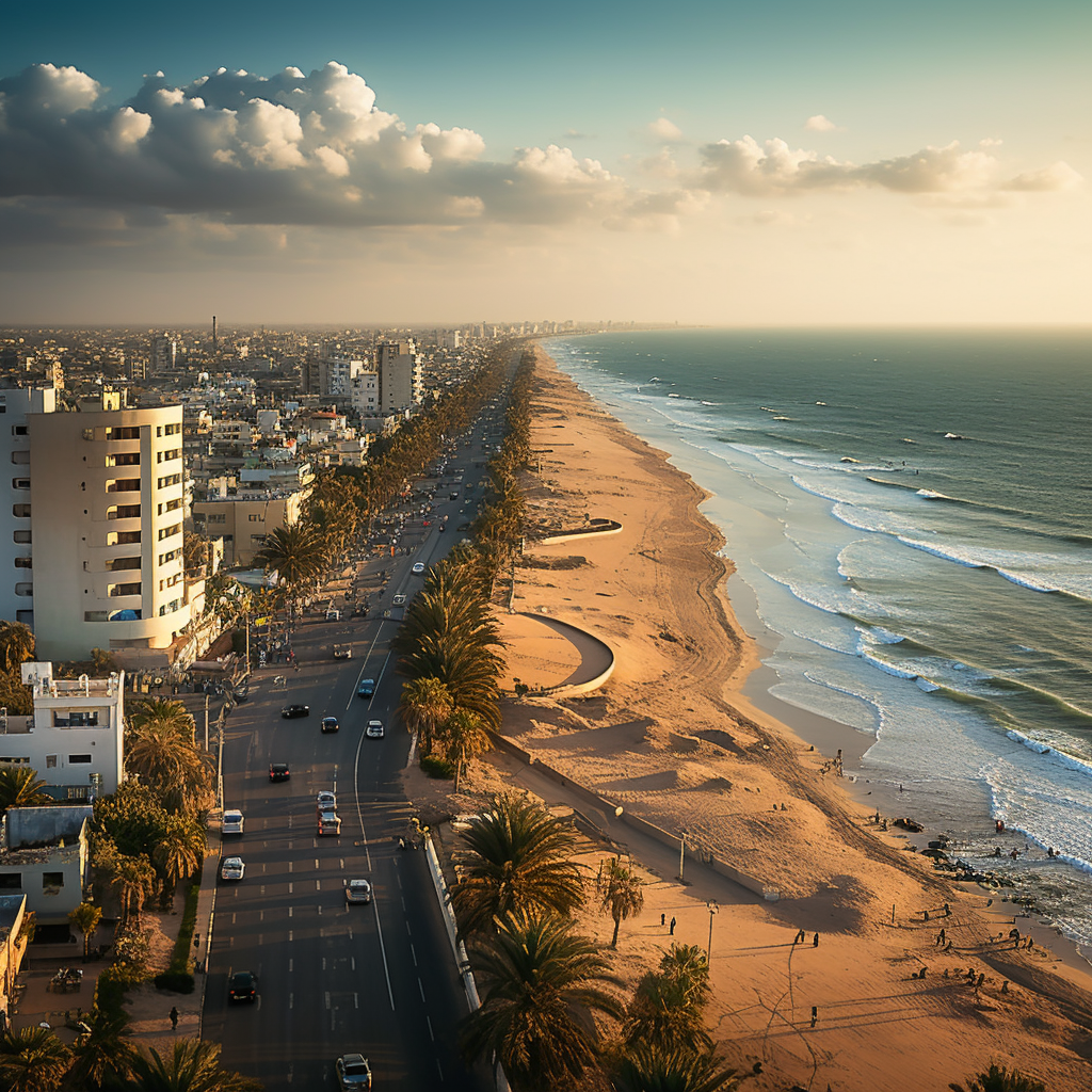 Urban landscape in Gaza Strip