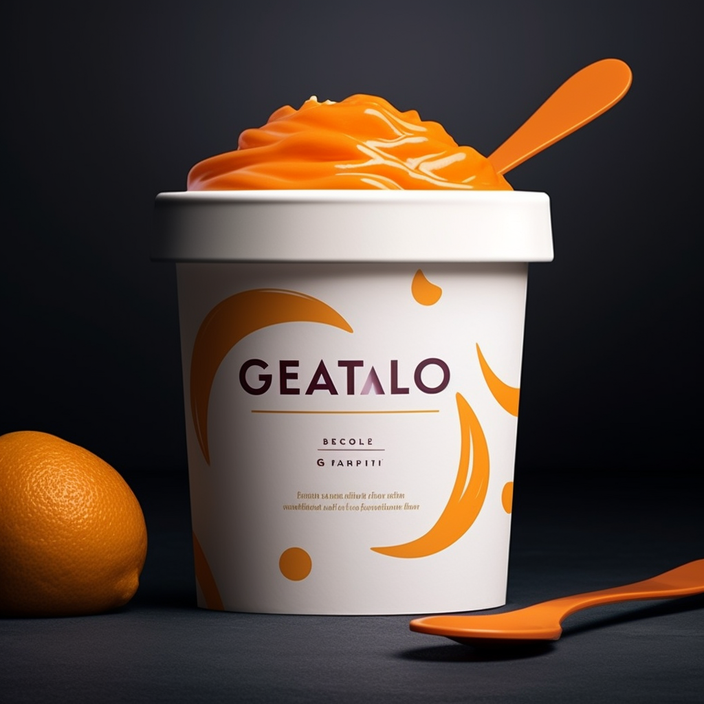 Luxurious Gelato Brand Logo Design