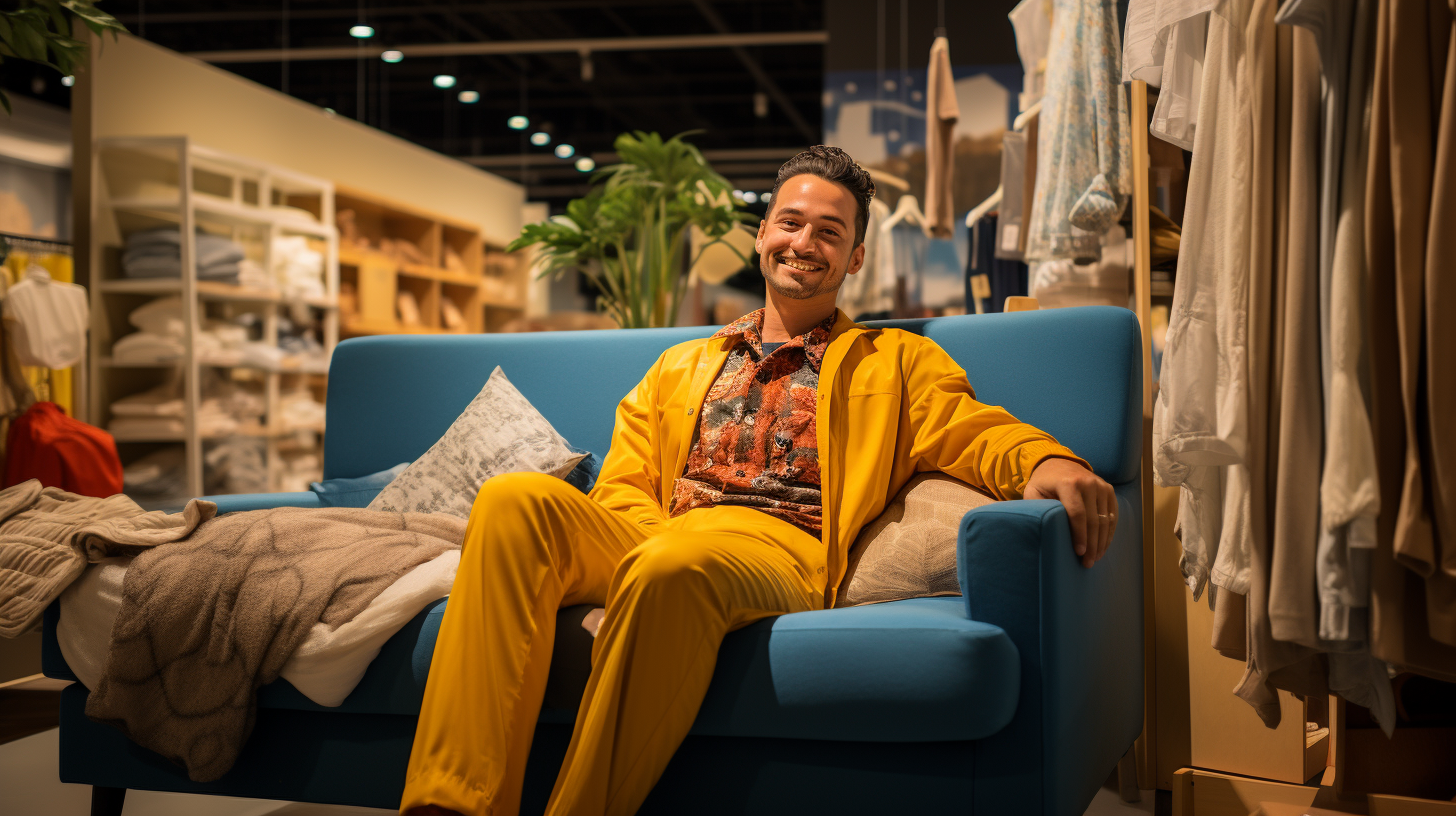 Gen Z Hispanic IKEA Co-worker Silk Pajama