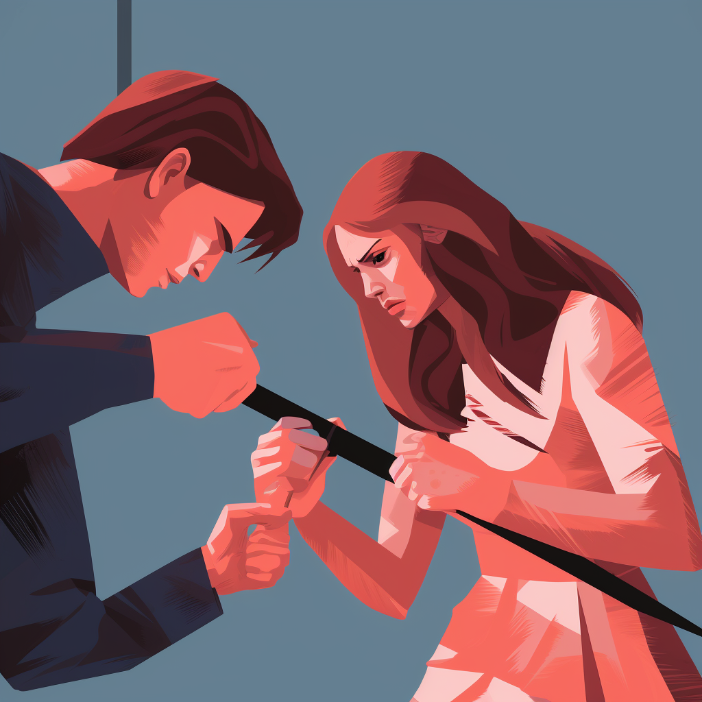 Illustration of gender violence