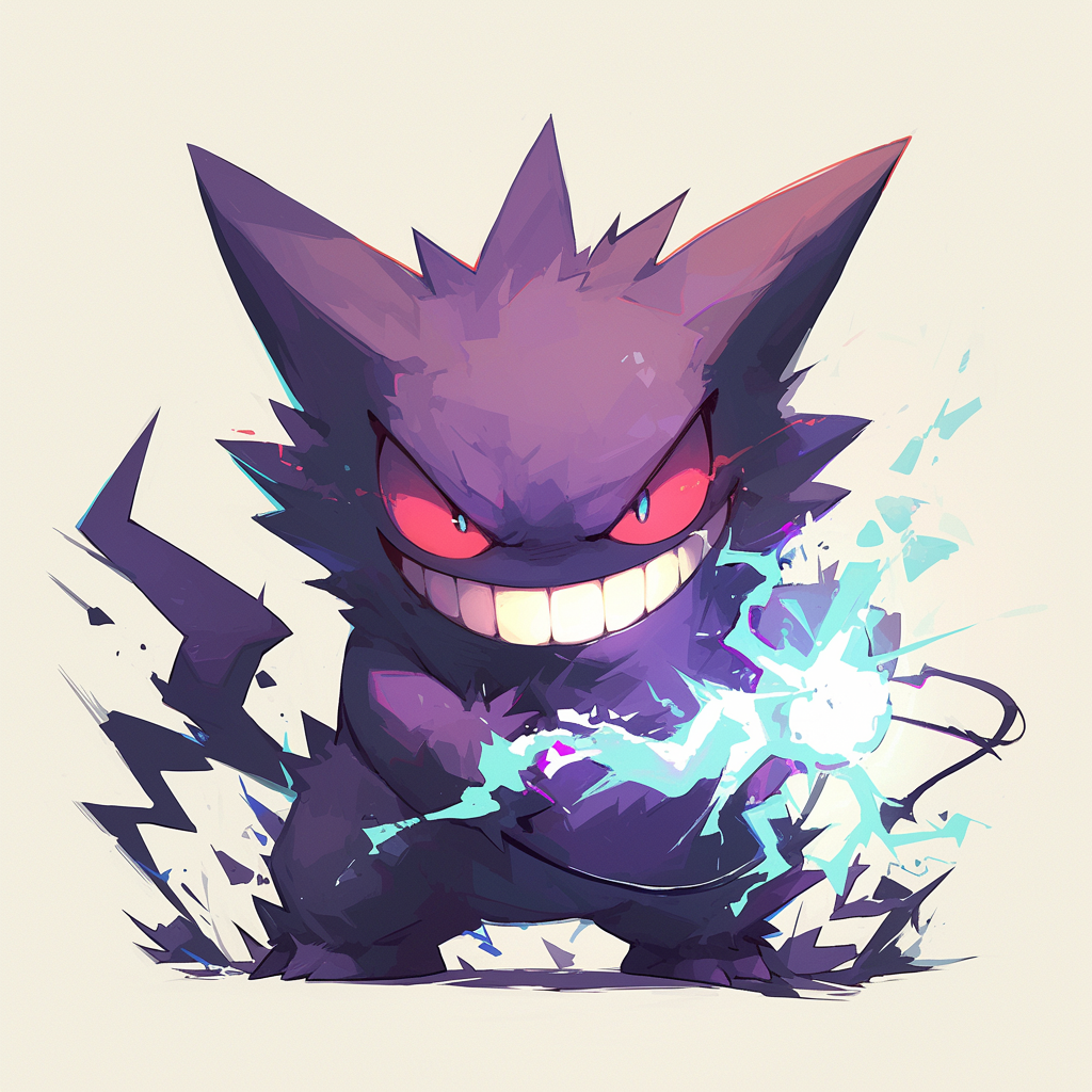 Gengar with flash Pokemon