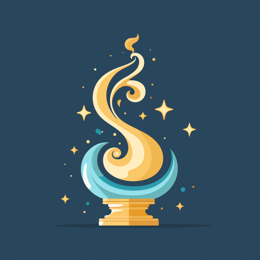 Genie lamp vector flat