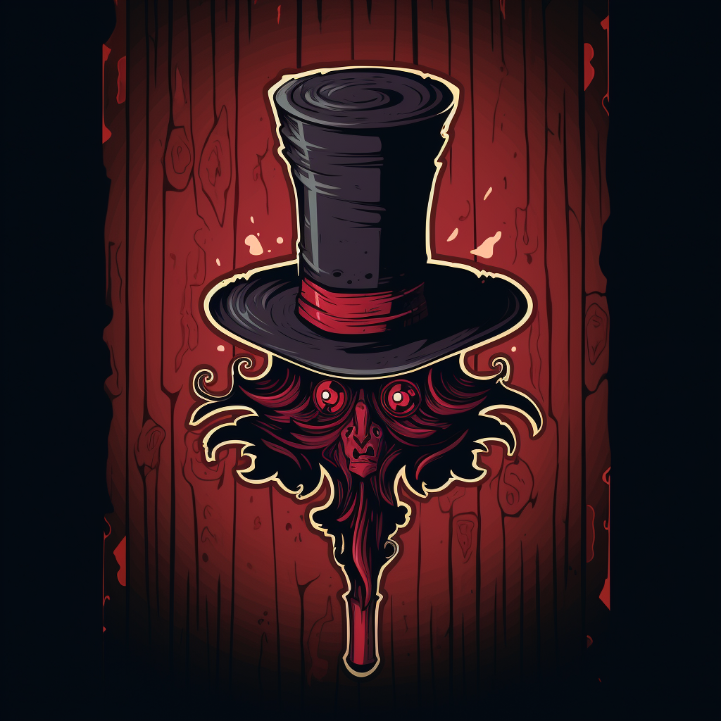 Gentleman Wizard with Crimson Cane Logo