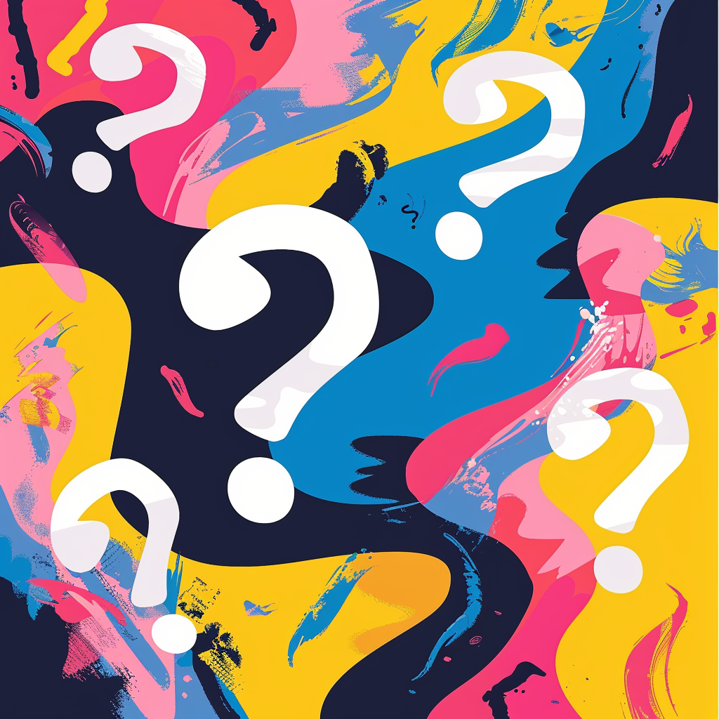 Colorful abstract GenZ trivia game background