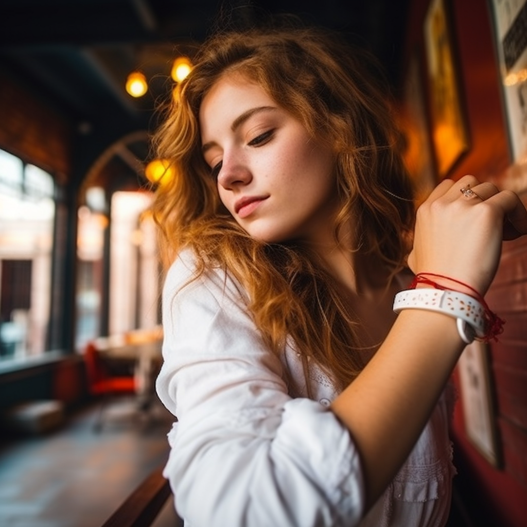 Gen Z woman applying cream to her arm