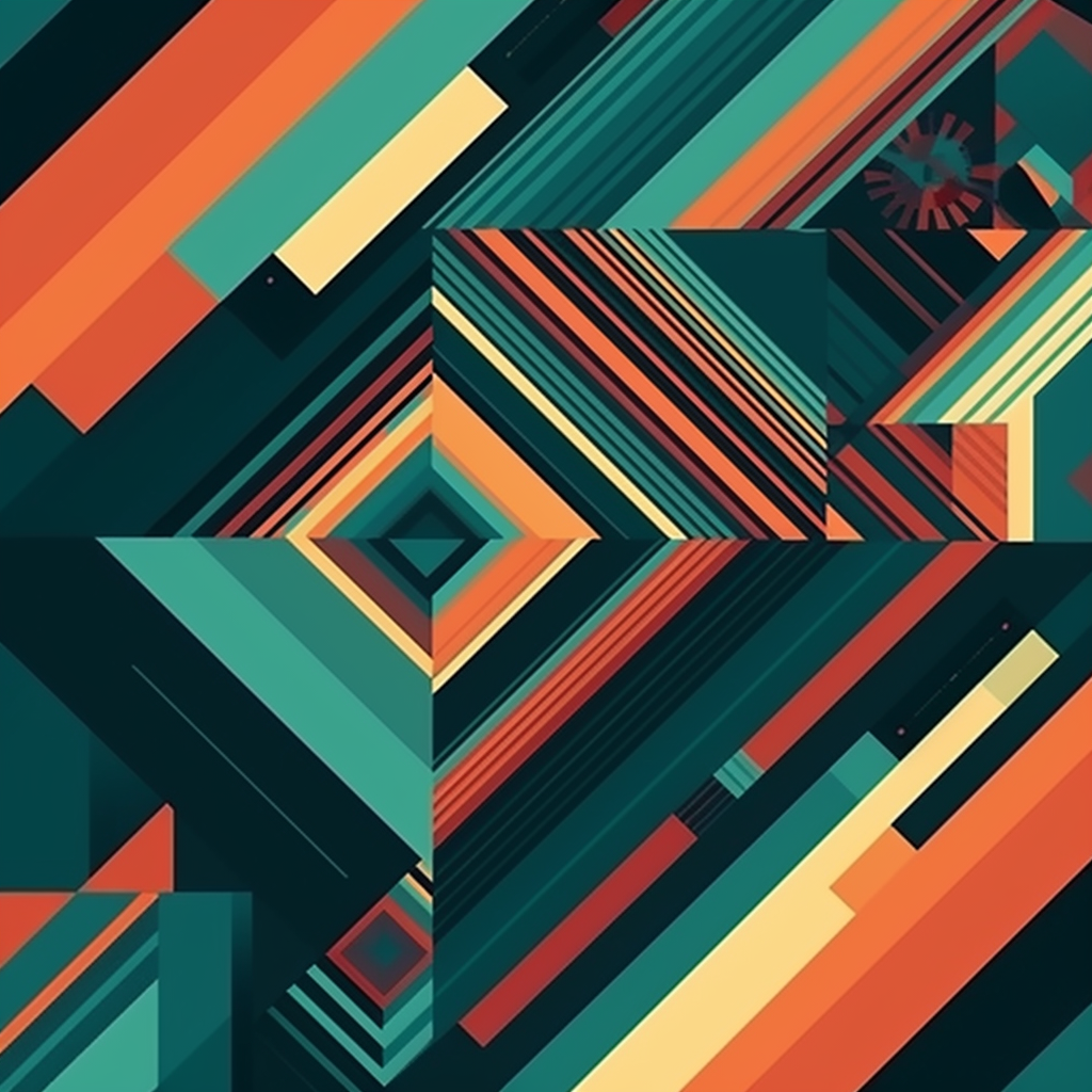 Colorful geometric abstract background