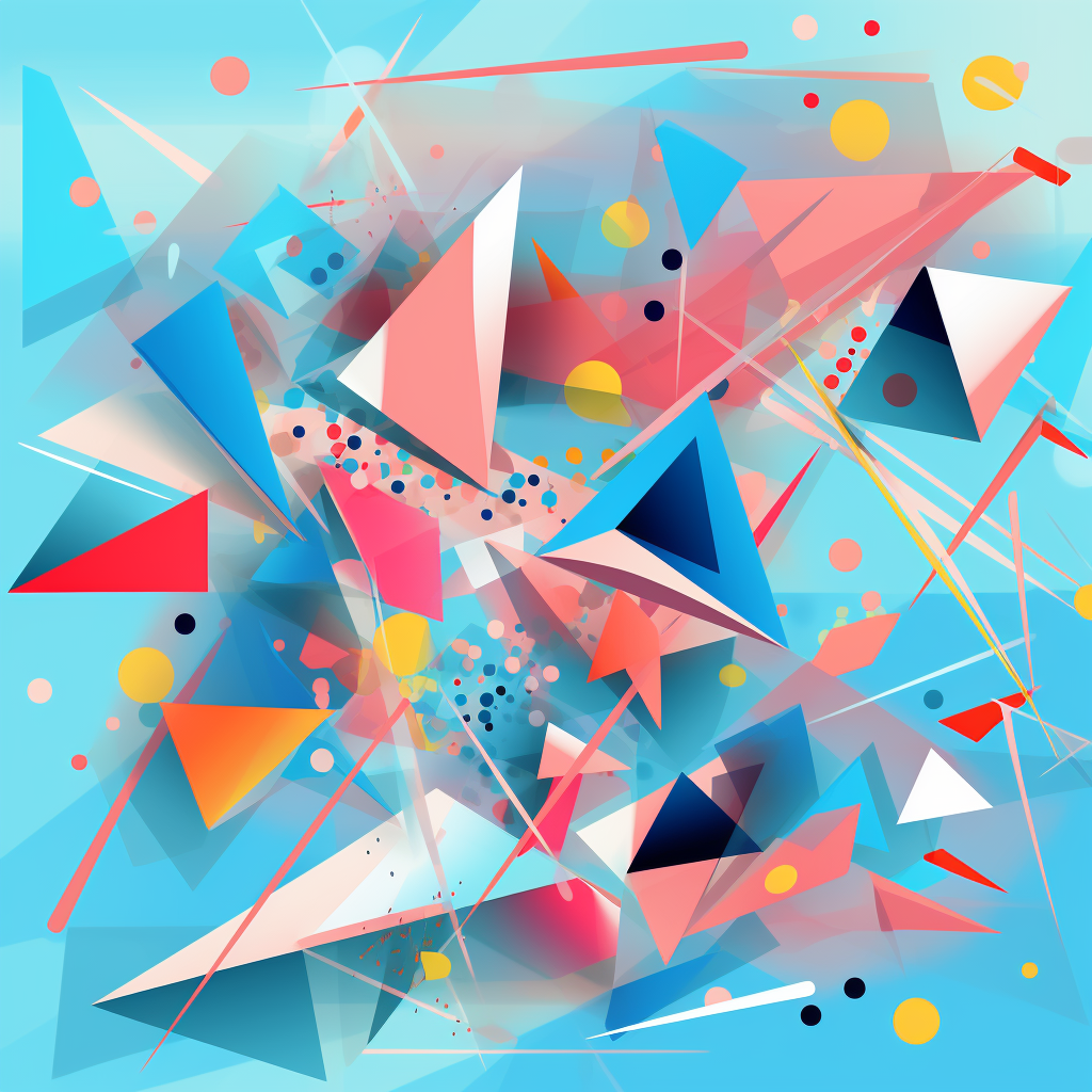 Geometric abstract pattern with triangles