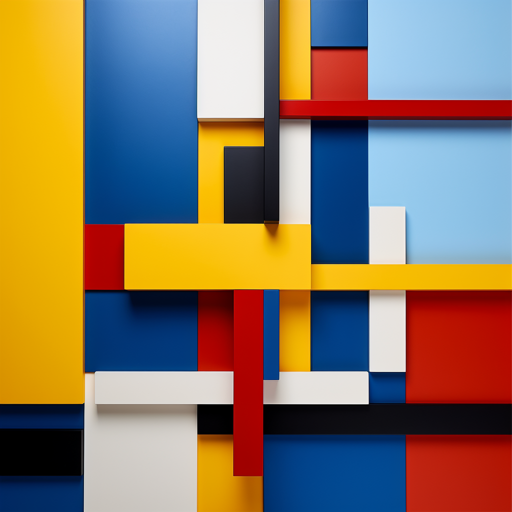 Geometric Bauhaus Mondrian design