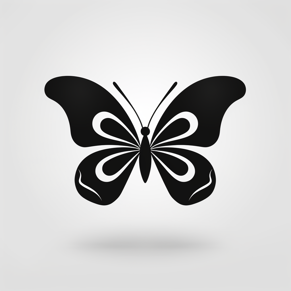 Butterfly Vector Silhouette Simple