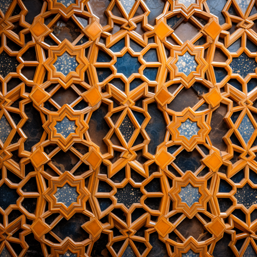 Beautiful geometric Moroccan pattern design