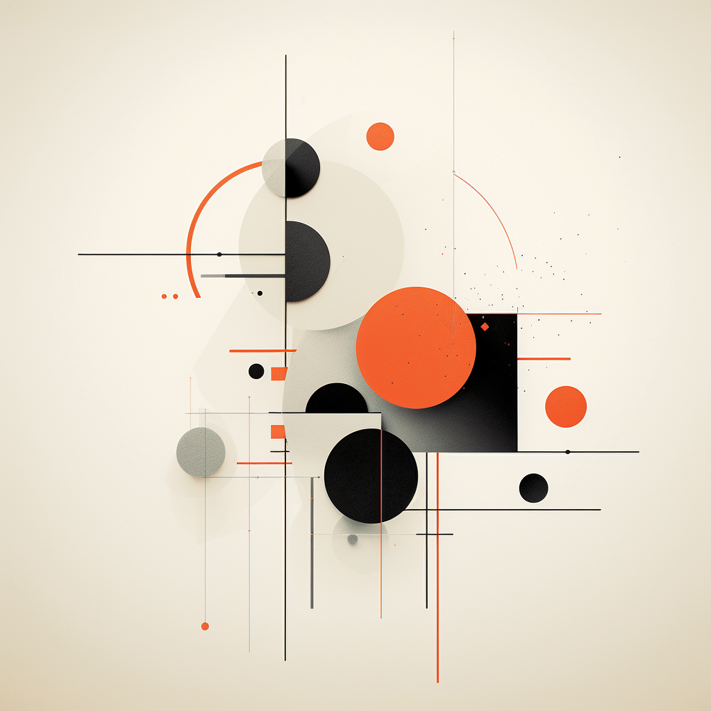 Abstract geometric design in sleek modern layout