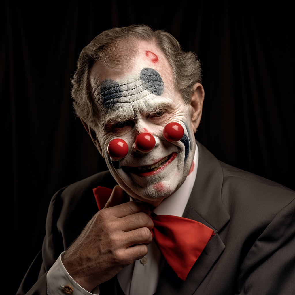 George Bush as Evil Clown  picture