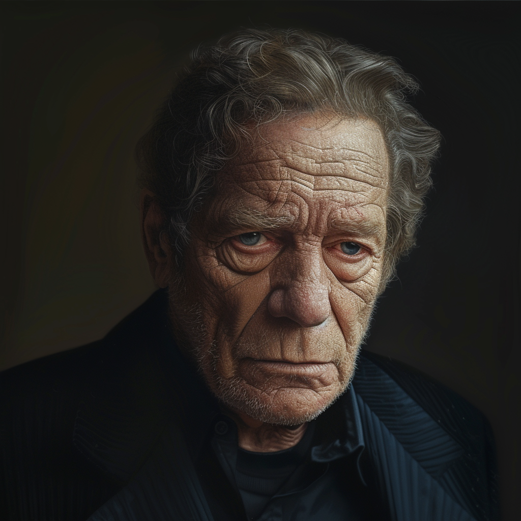 George Segal realistic portrait actor