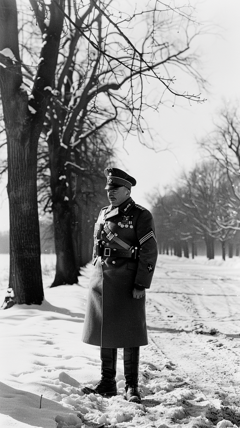 German generals in winter setting