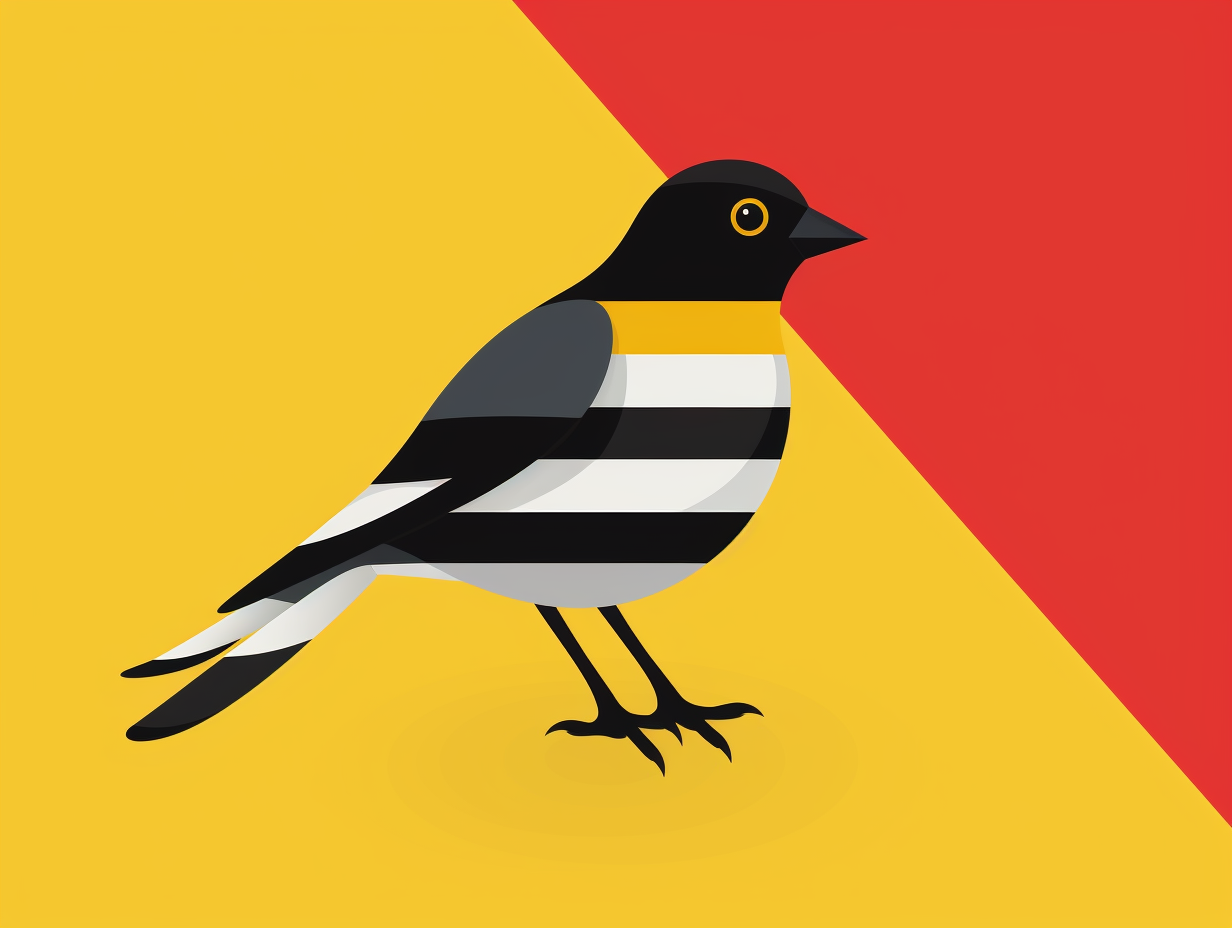 Flag of Germany with Golden Finch