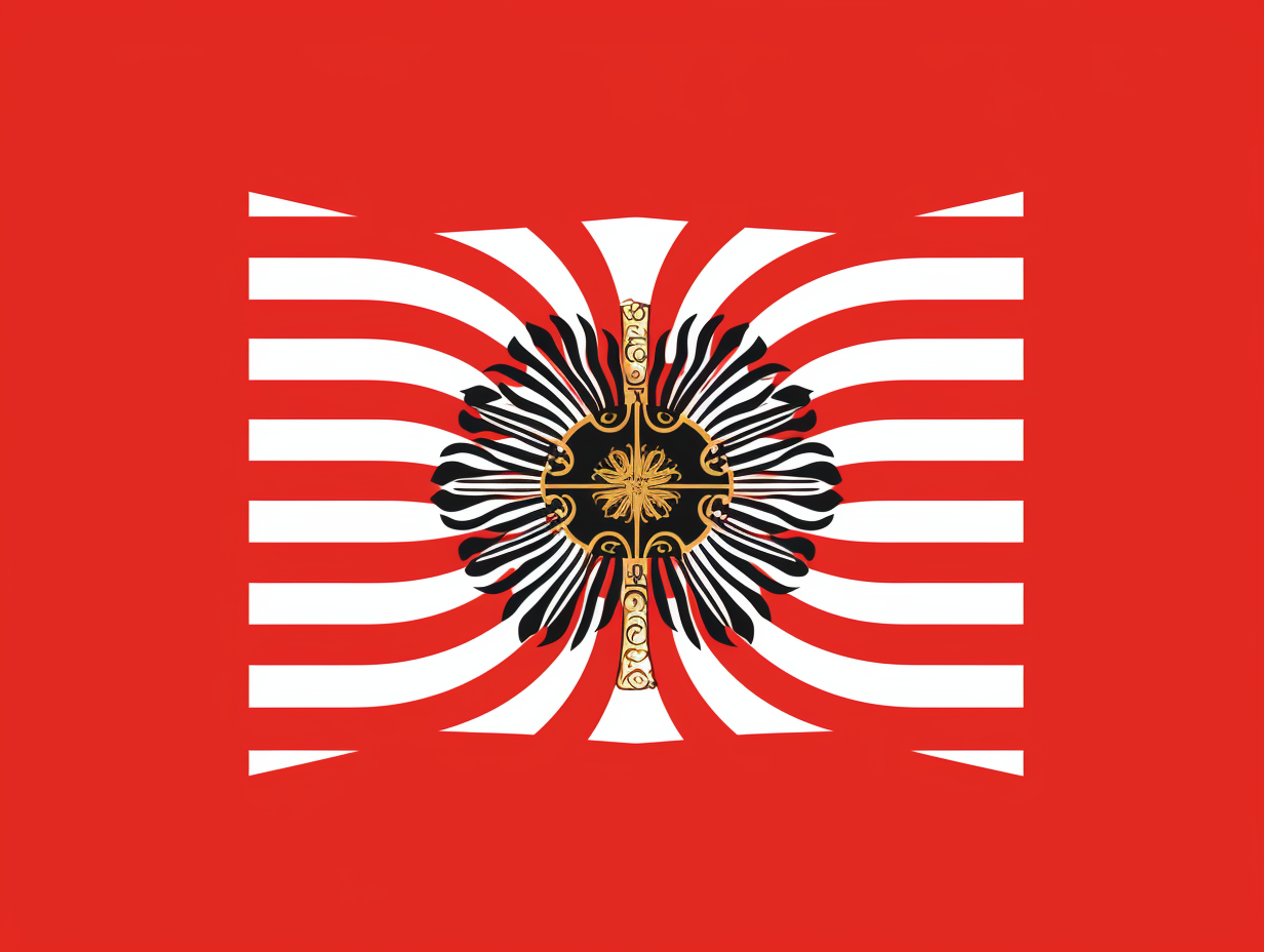 Stylish Principality of Germany Flag