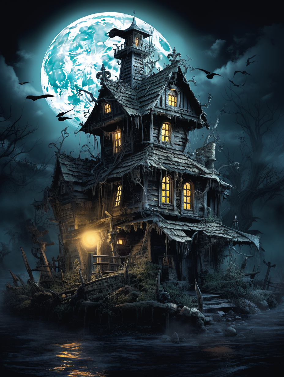 The Ghastly Galleon  Pirate Haunted House Poster