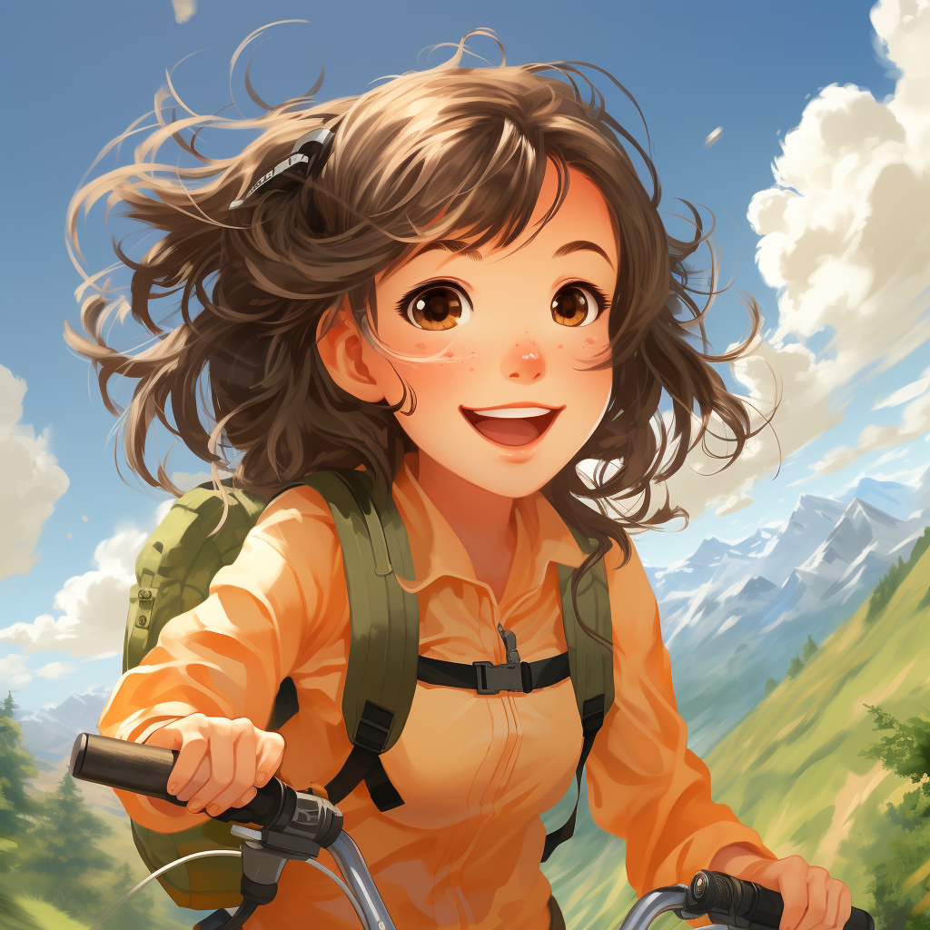 Ghibli Human Character in Sunny Weather