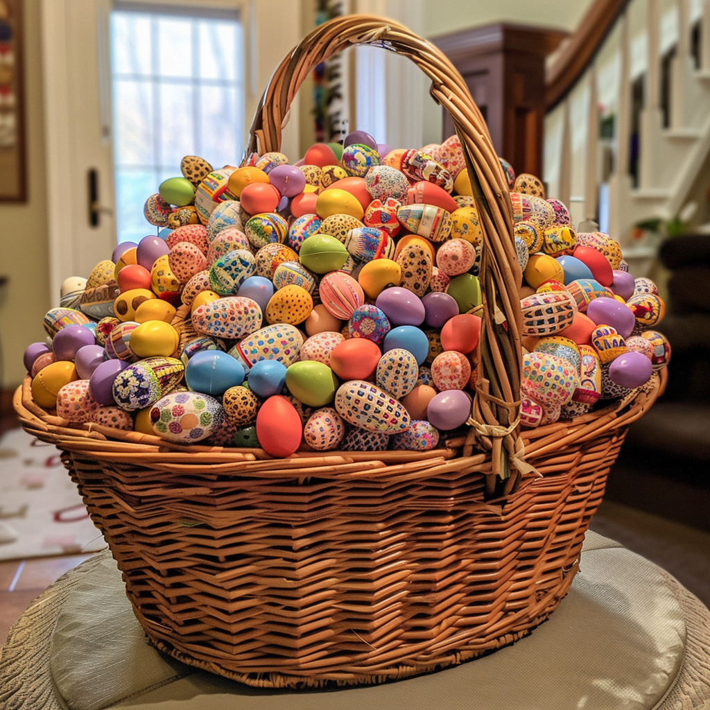 giant Easter basket full baskets