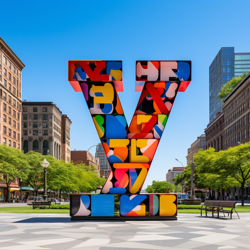 Giant Indiana Sculpture with YESX Letters