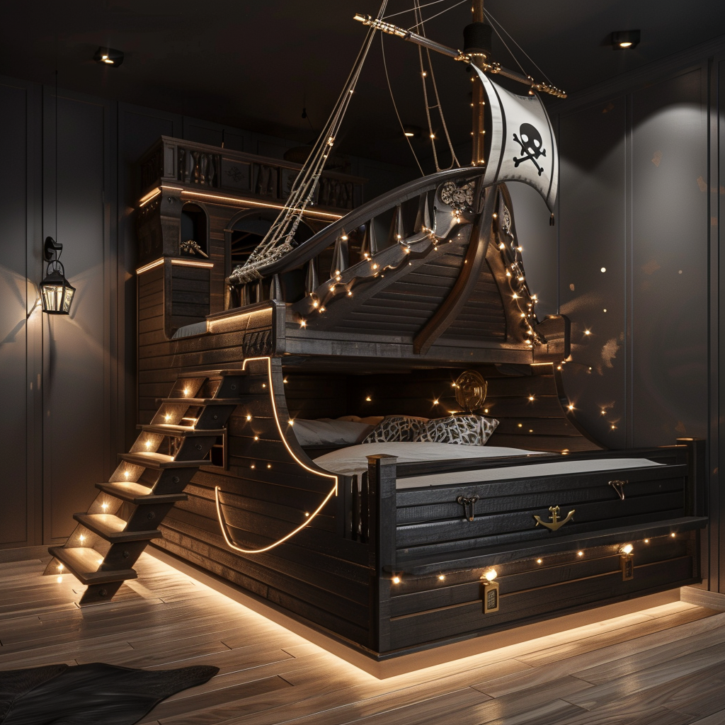 Pirate Ship Bed Room Image