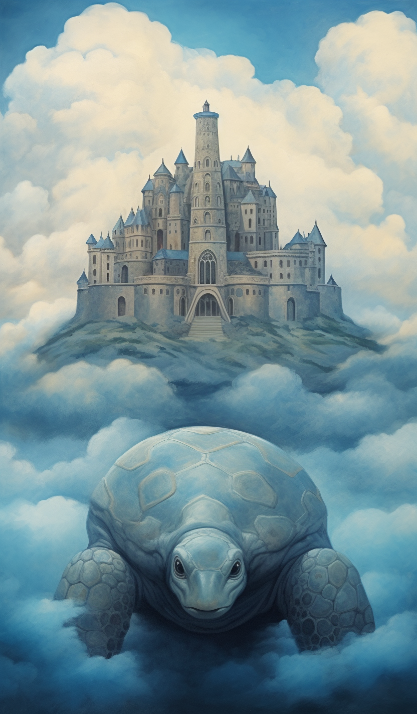 Image of a Giant Sand Turtle in a Medieval Fantasy Setting