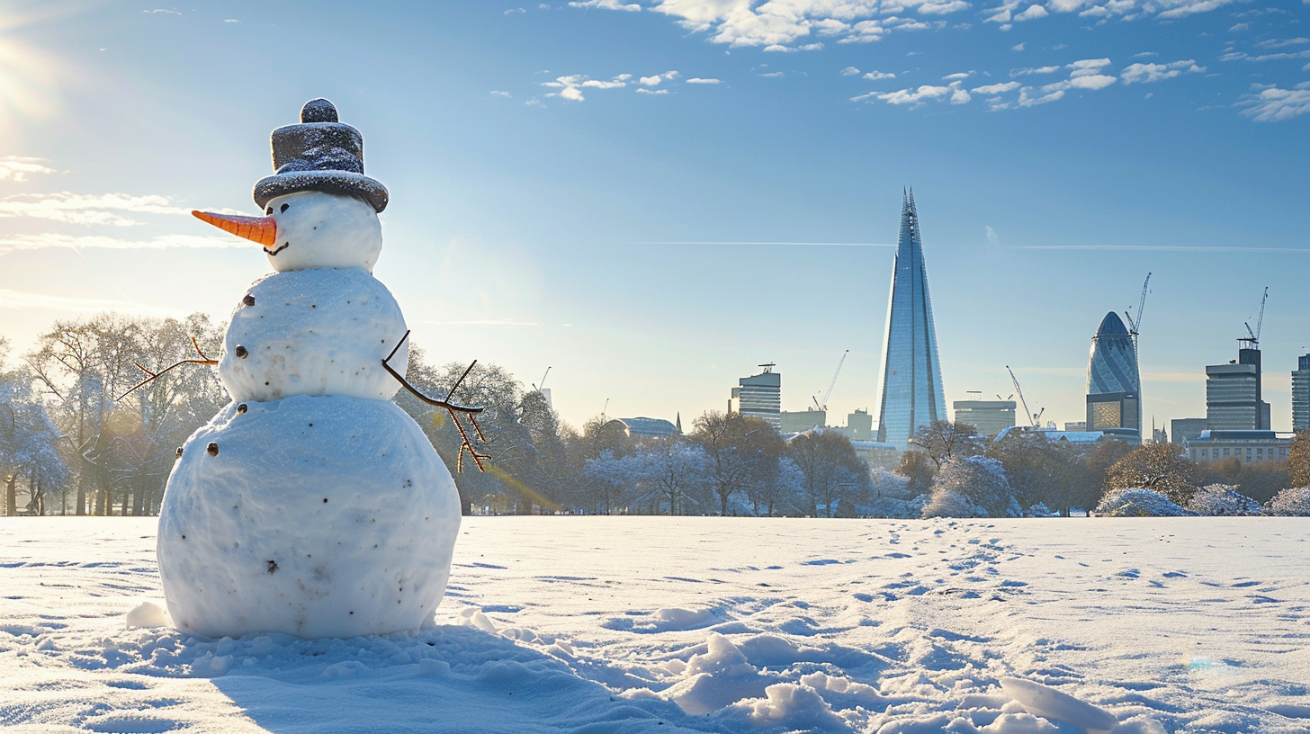 giant snowman London skyline park