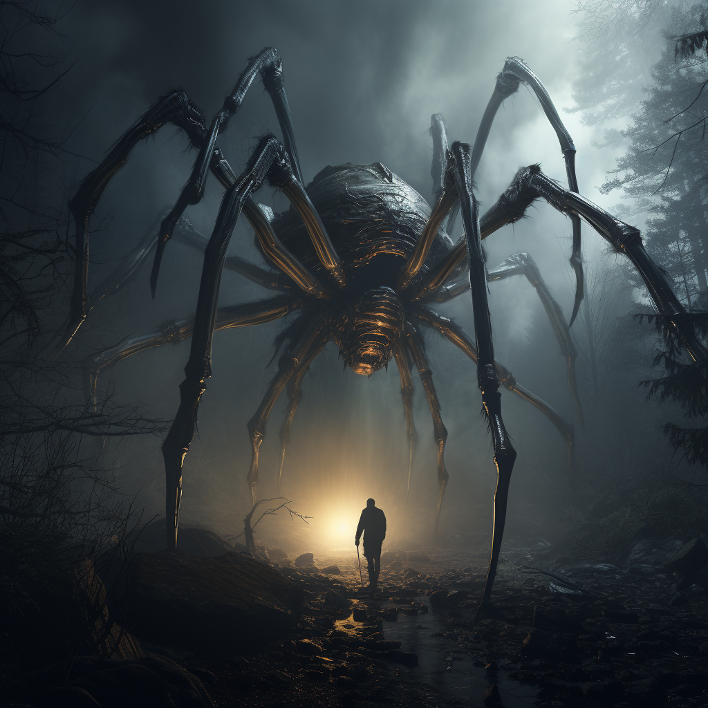 Magnificent Giant Spider Crawl