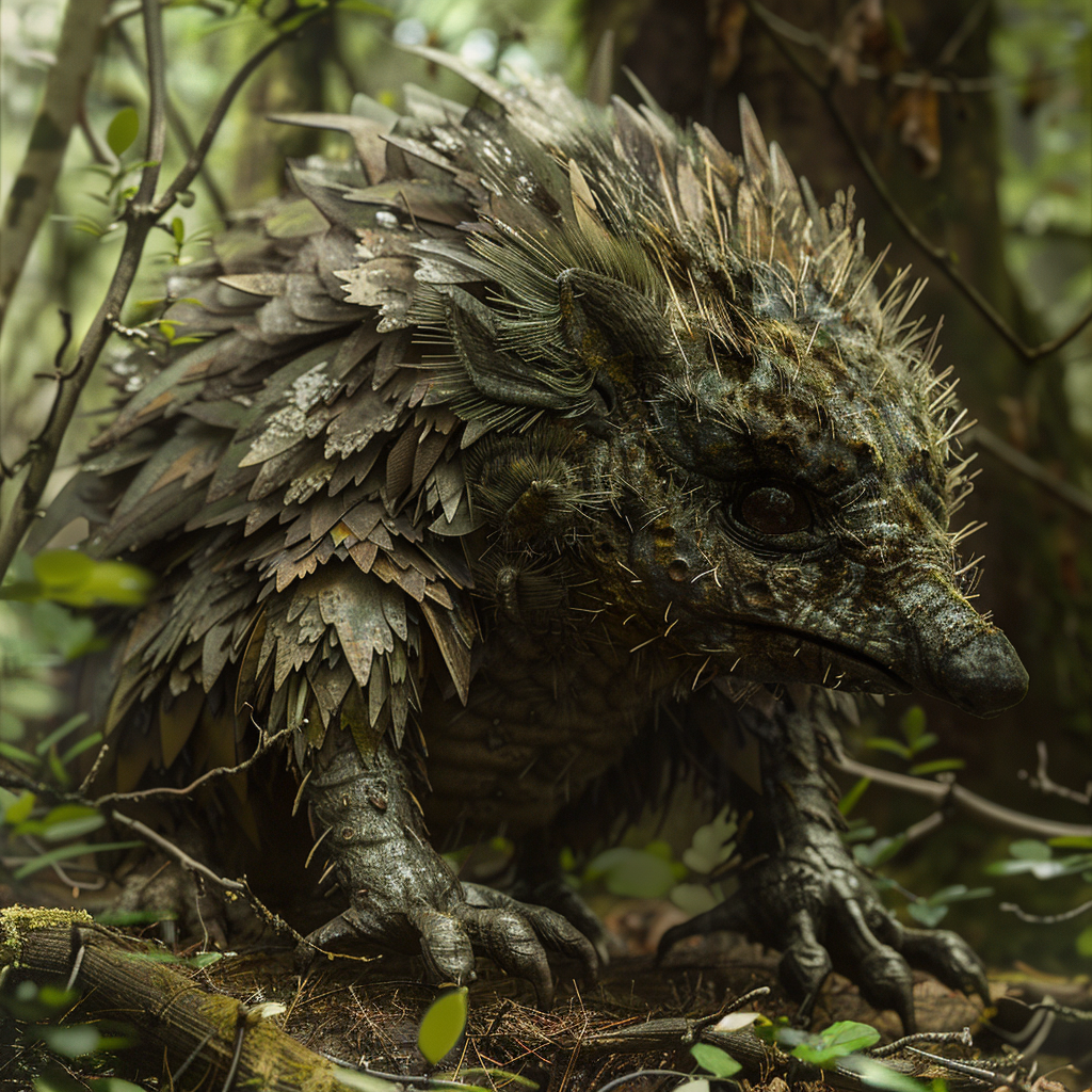 Goblin Porcupine Hybrid Humanoid Forest