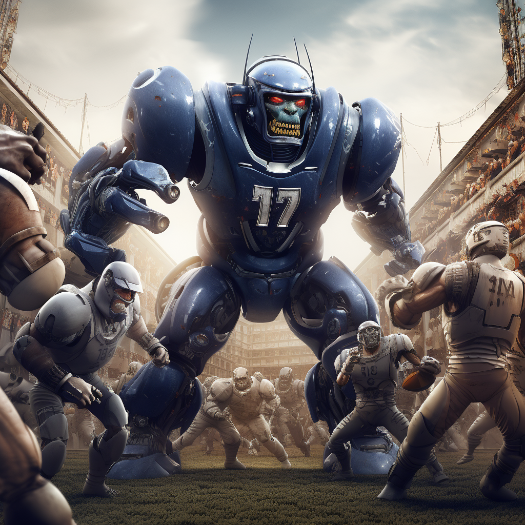 Swole Robots Playing US Football