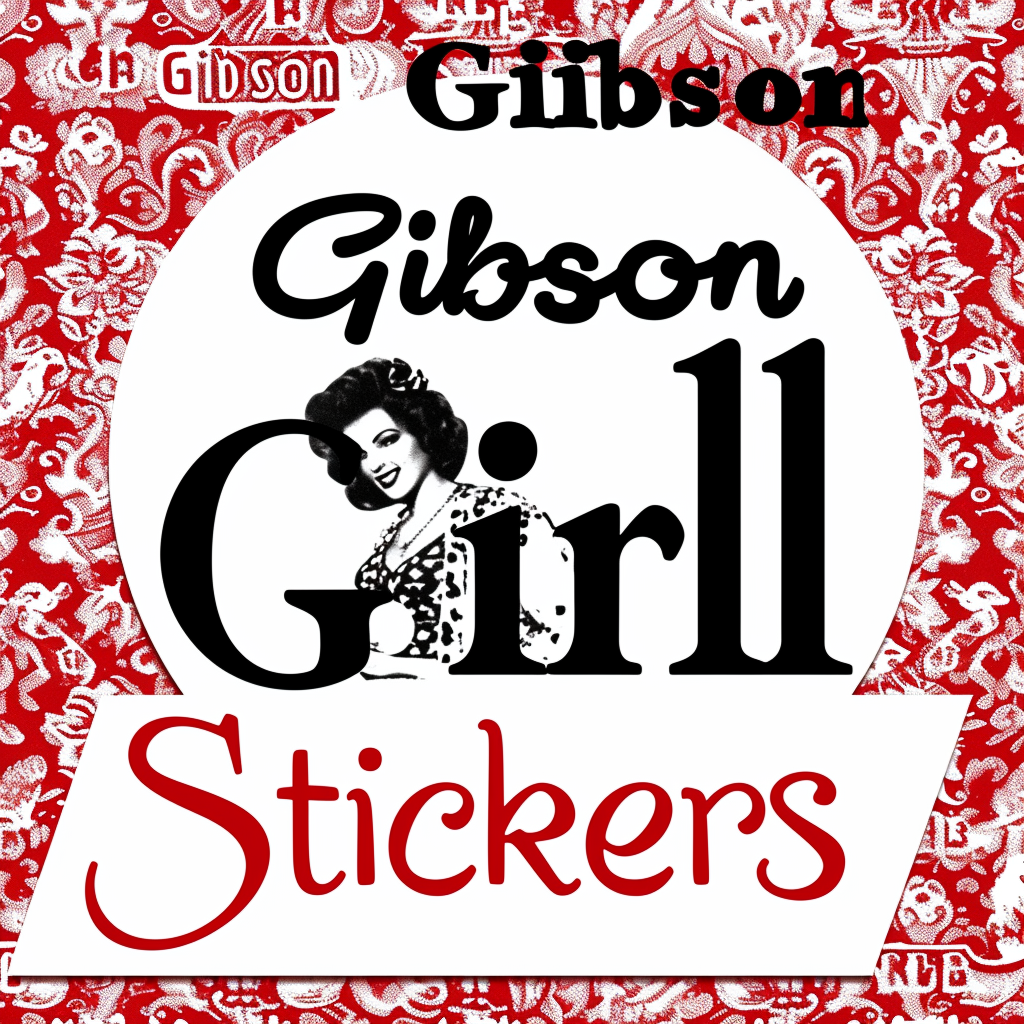 Gibson Girl Stickers Logo Design