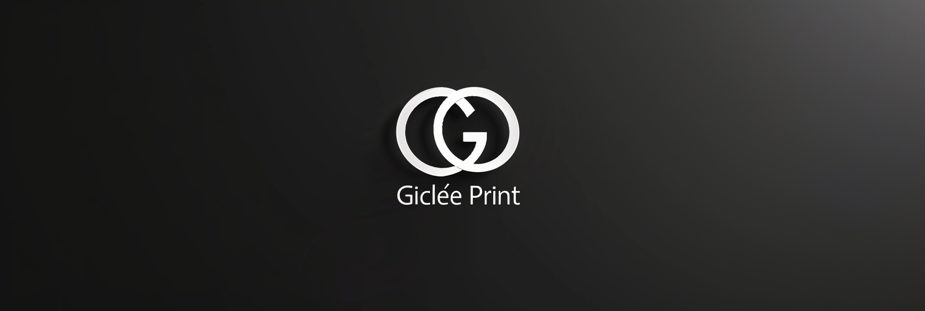 Giclee Print Logo on Black Background