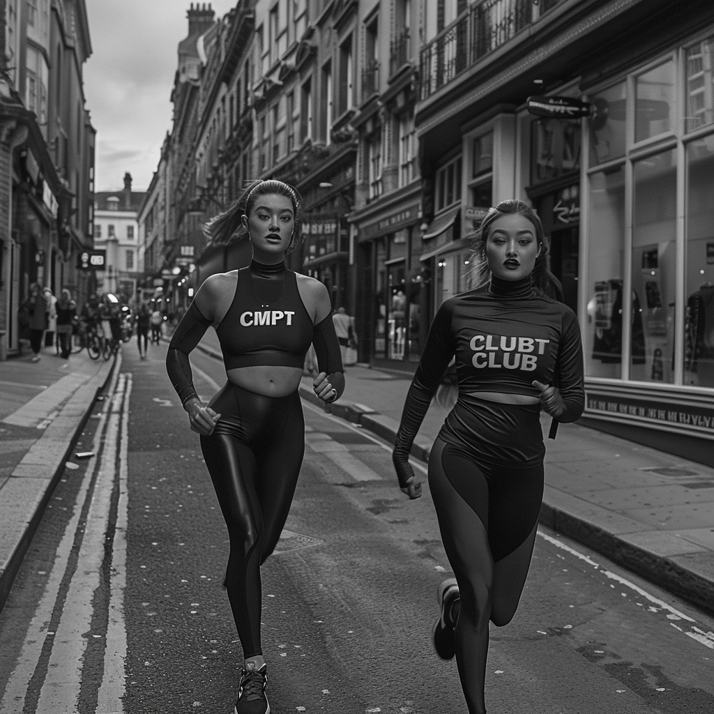 Gigi Bella Hadid running in London