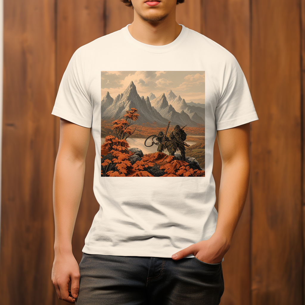 Mockup of Gildan 18000 Shirt