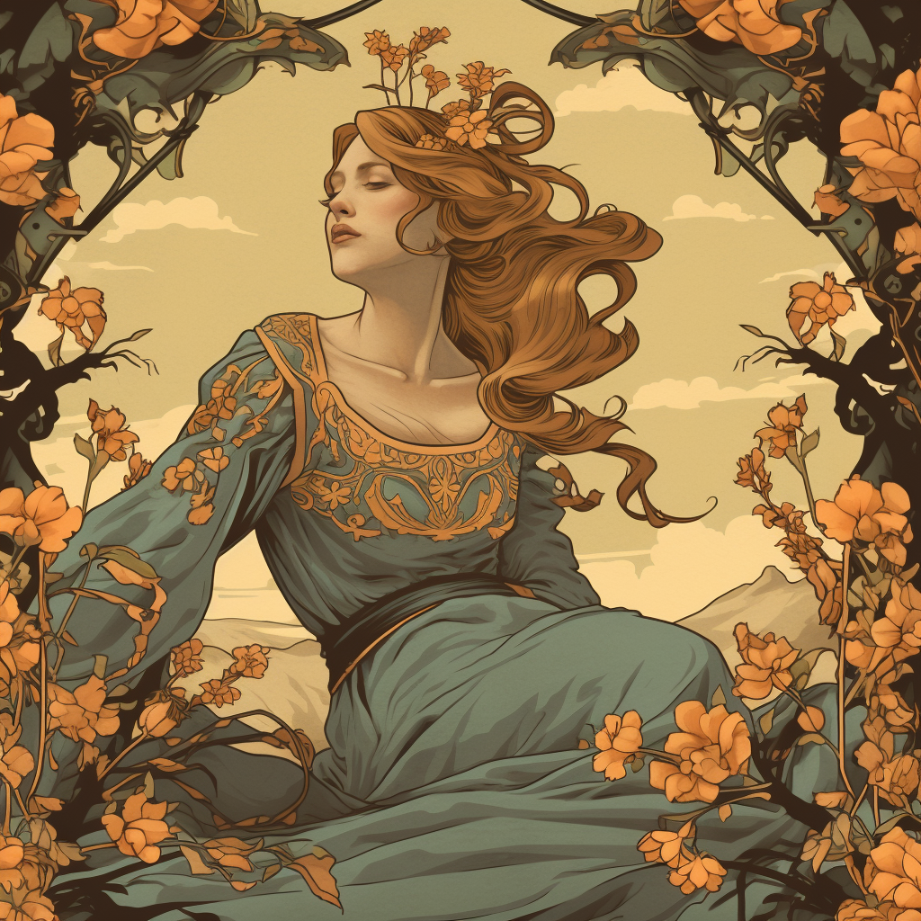 Gilded Garden Lithograph Tshirt Print