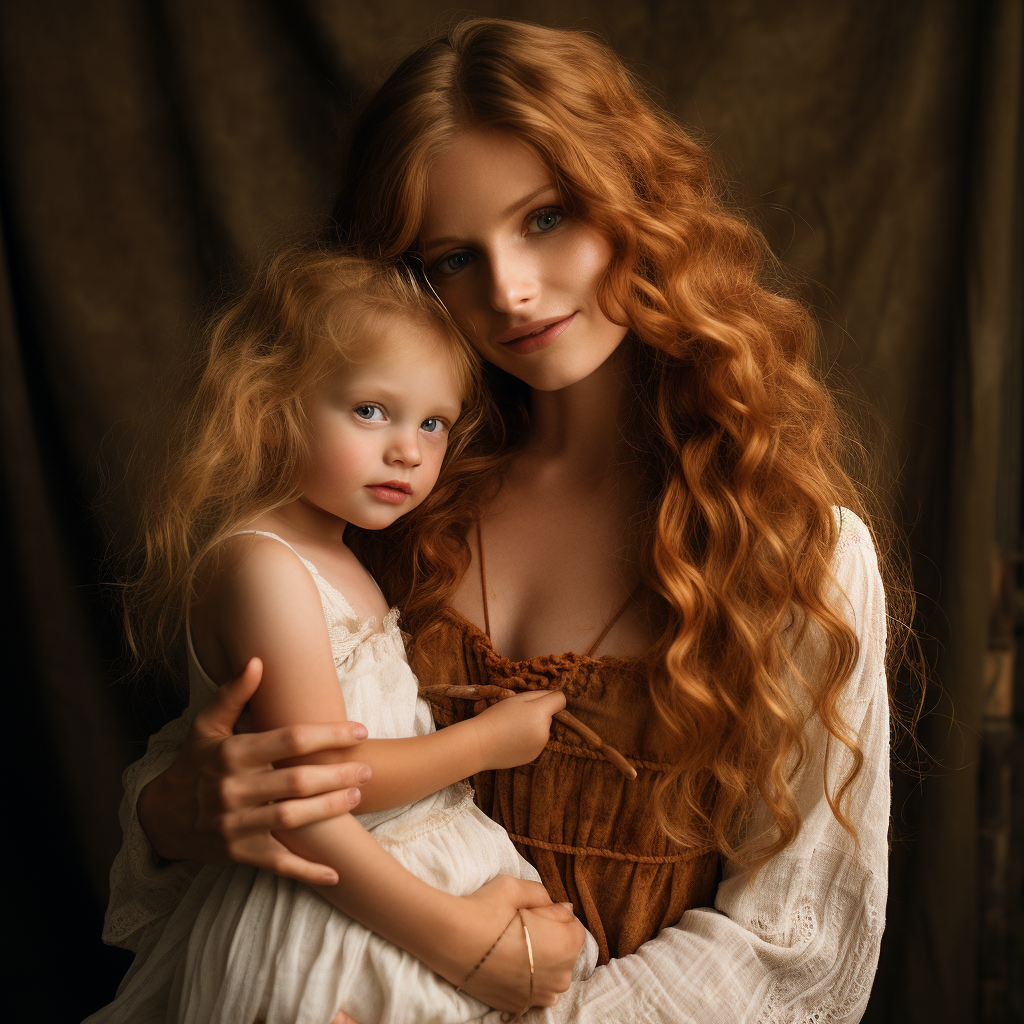 Mother with Blonde Toddler: A Heartwarming Moment