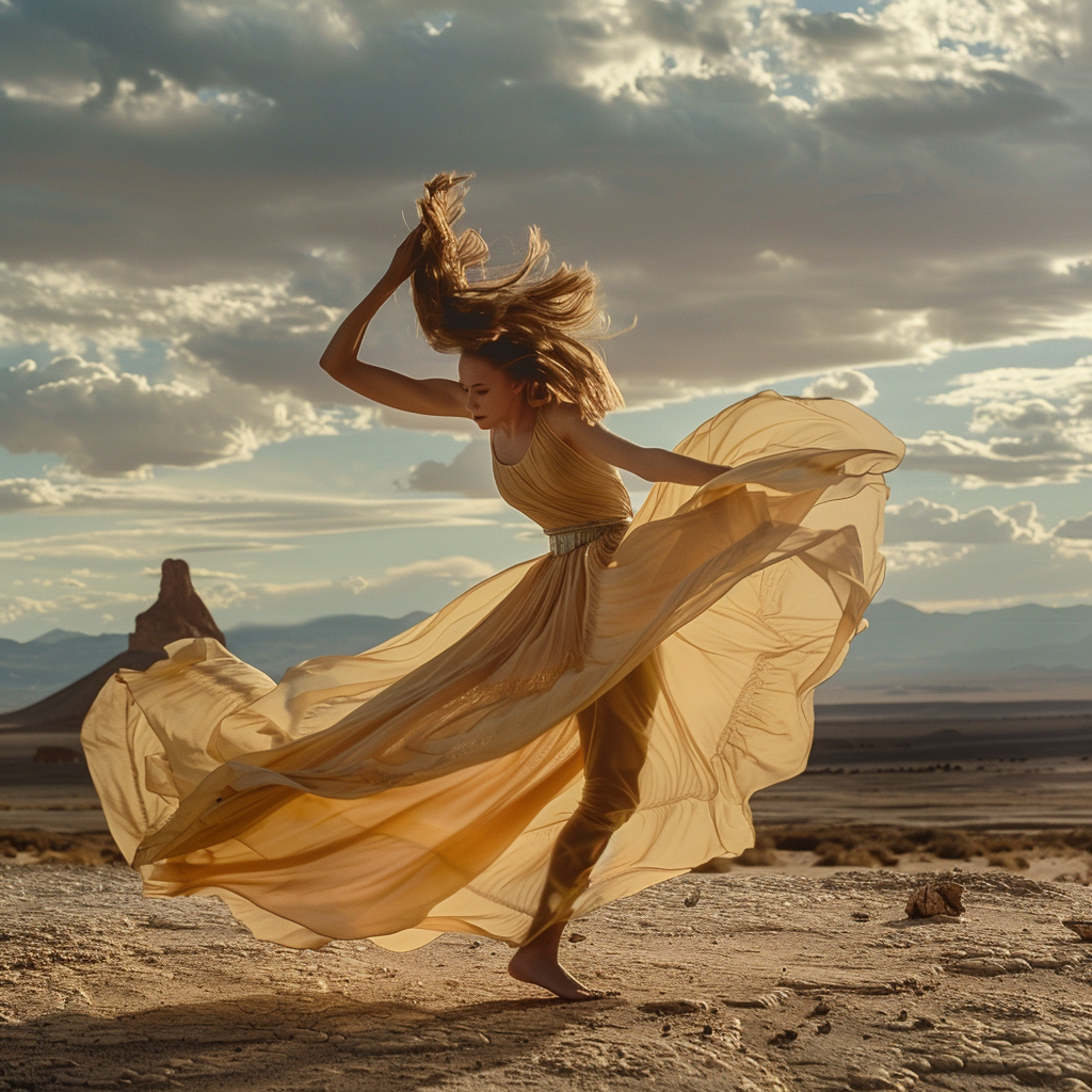 Gioia Manuli Dancing in Desert