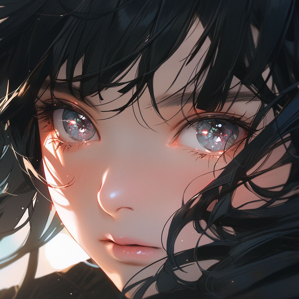 Black-haired Girl: Detailed Cinematic Masterpiece