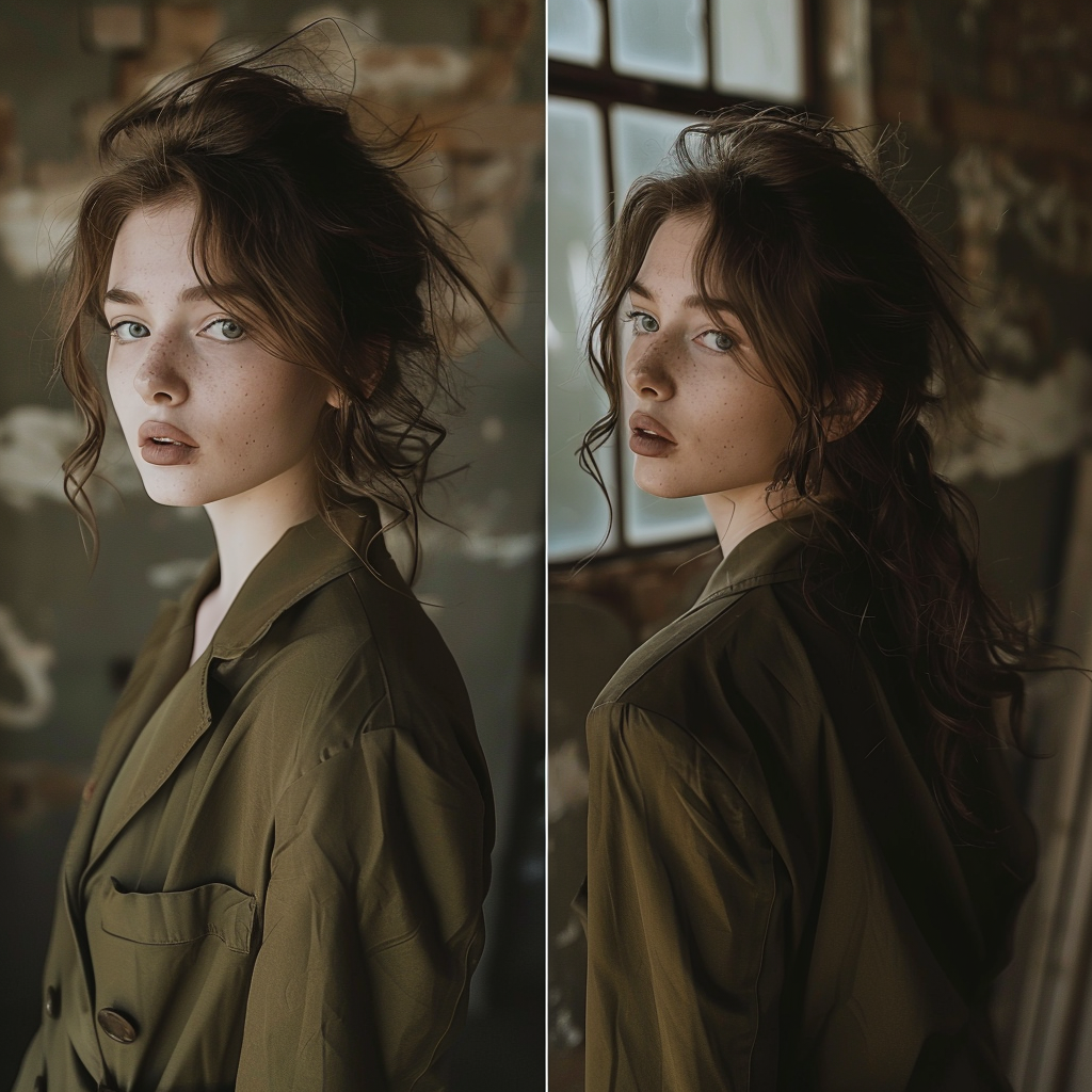 Girl in Olive Suit Ideas