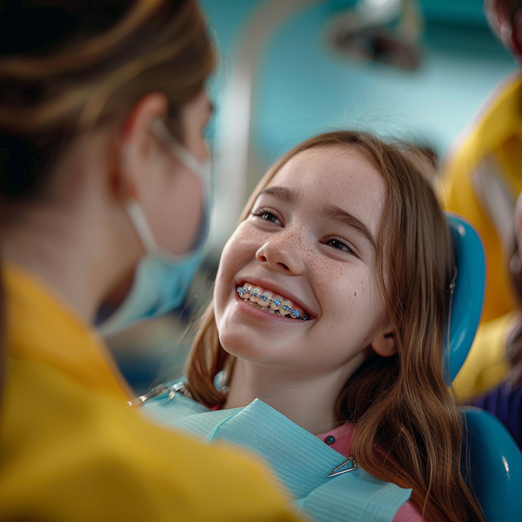 Child with Dental Braces Laughing