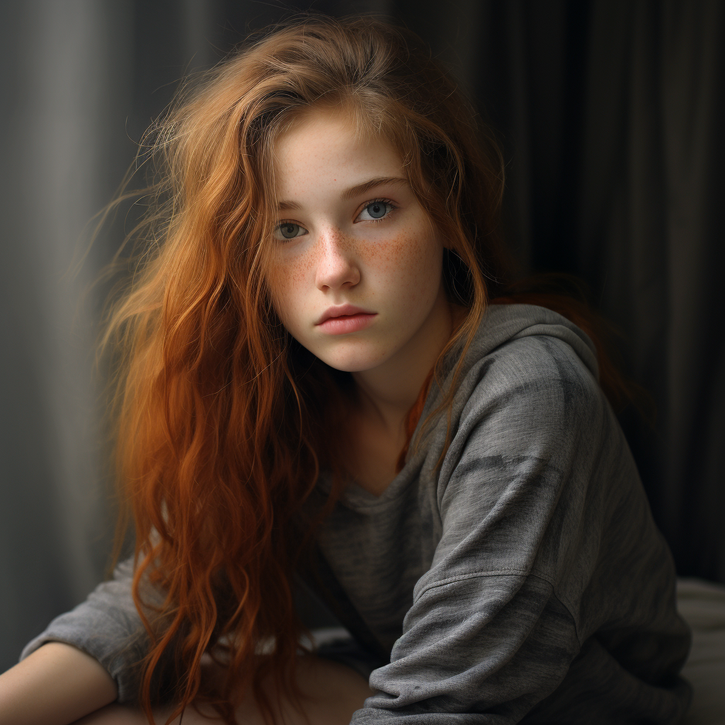 Portrait of 13-Year-Old Girl