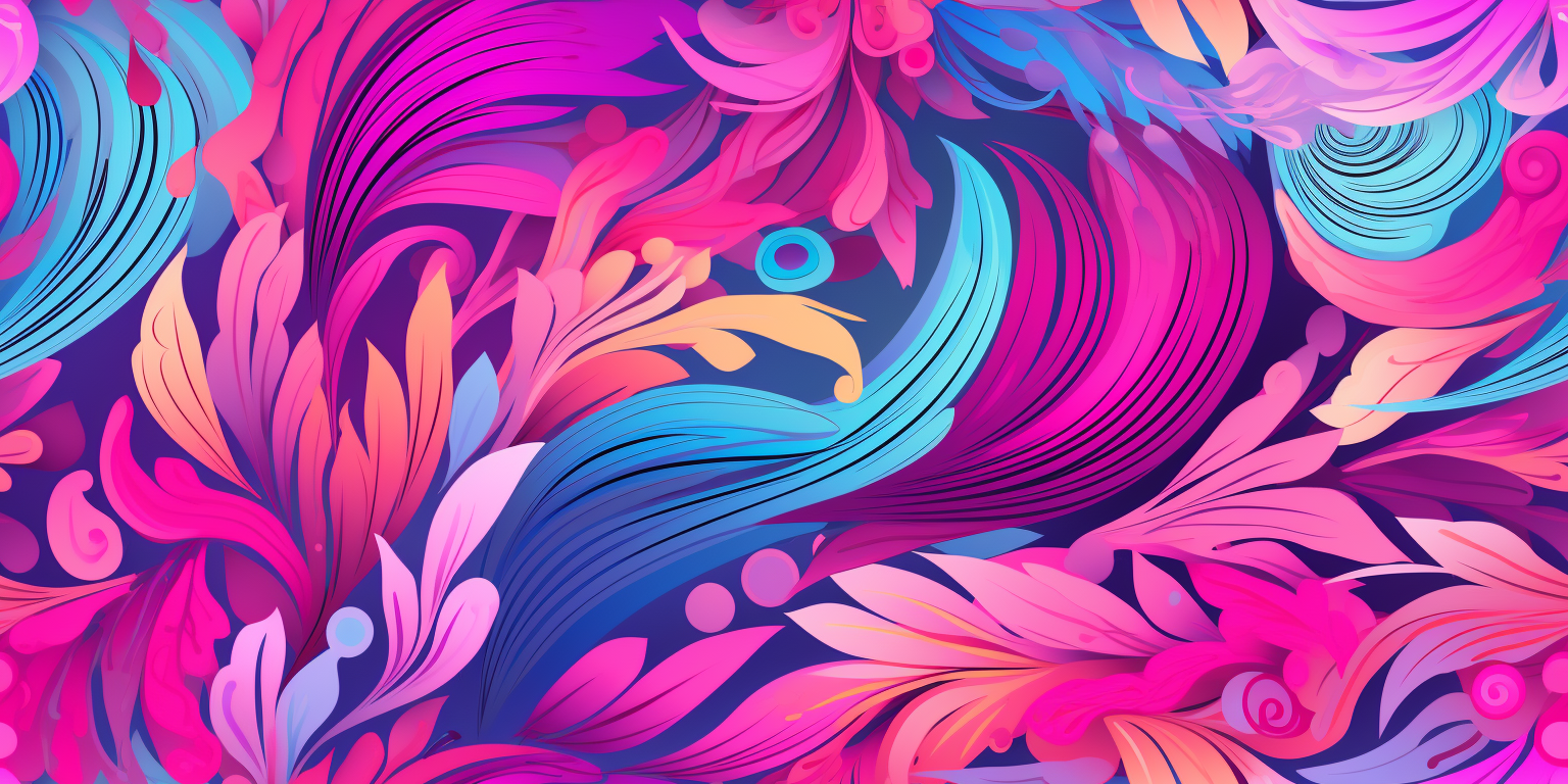 Girly colors pattern wallpaper