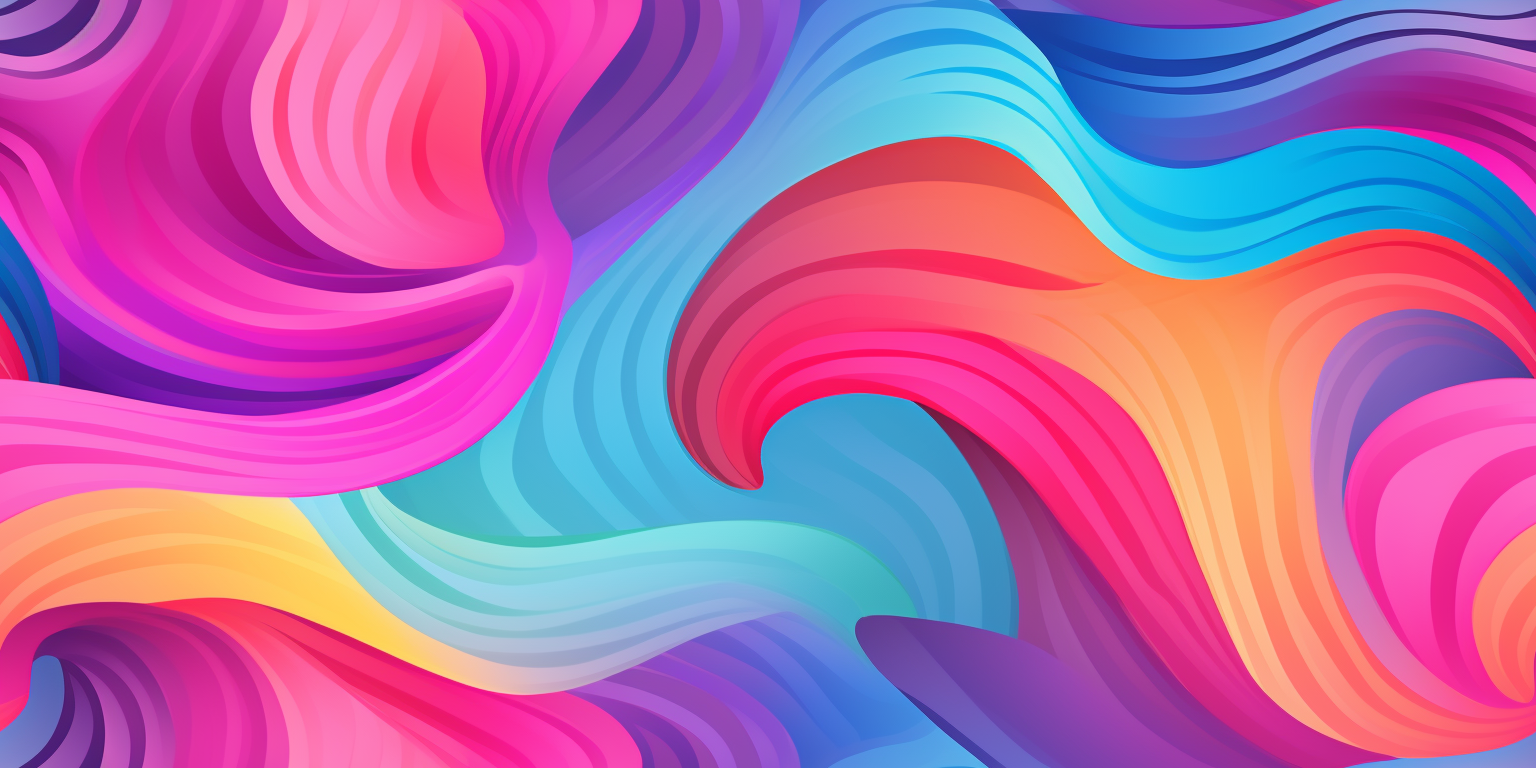 Colorful girly swirl pattern