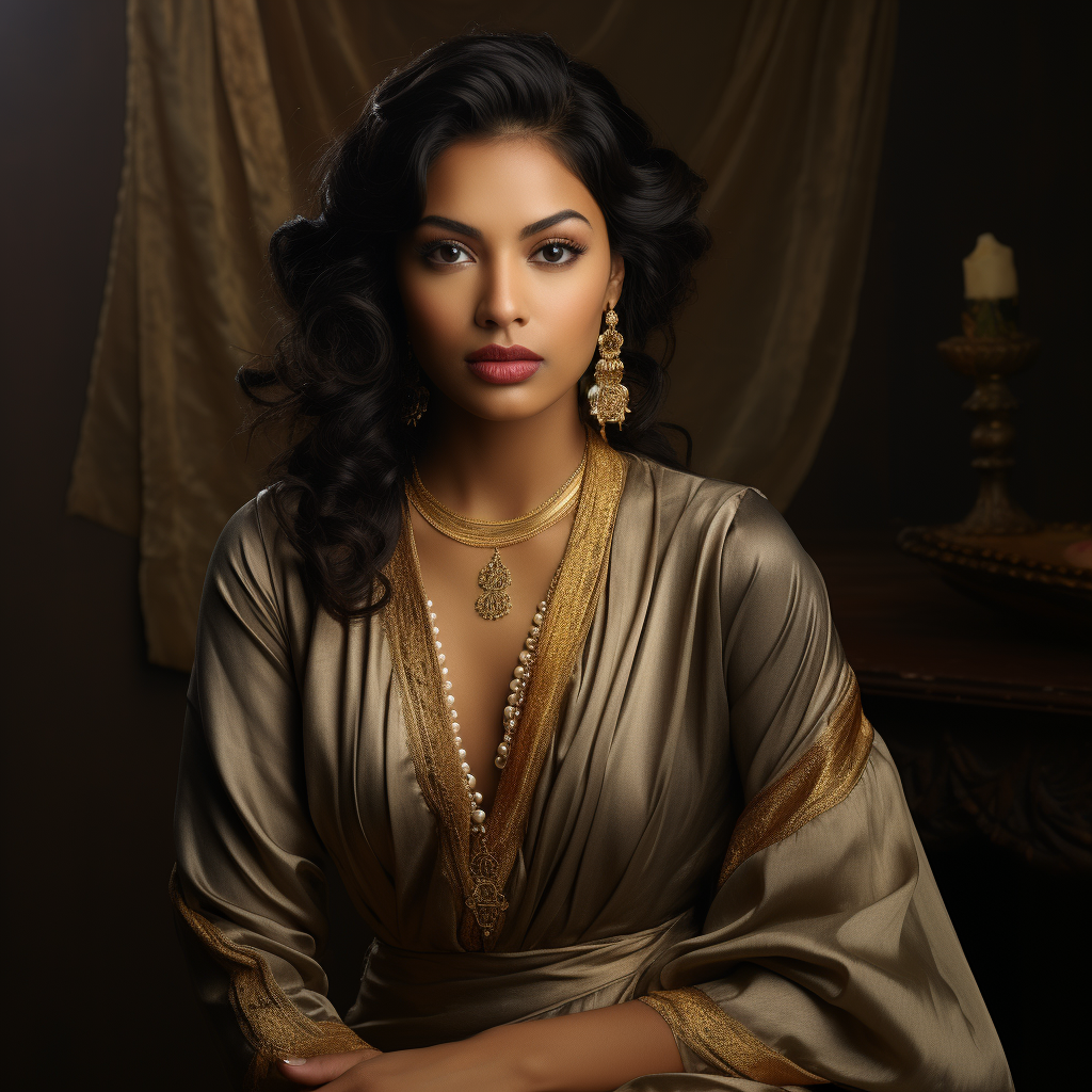 Glamorous Indian woman in portrait