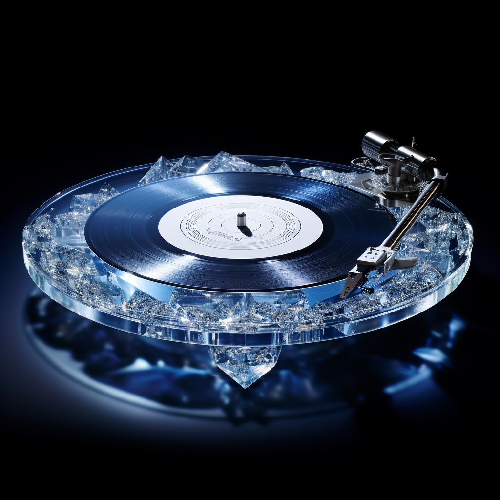 Glass diamond turntables image