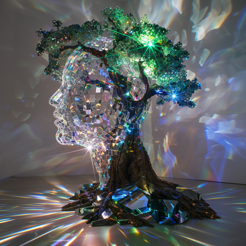 Tree of Knowledge in Crystalline Glass