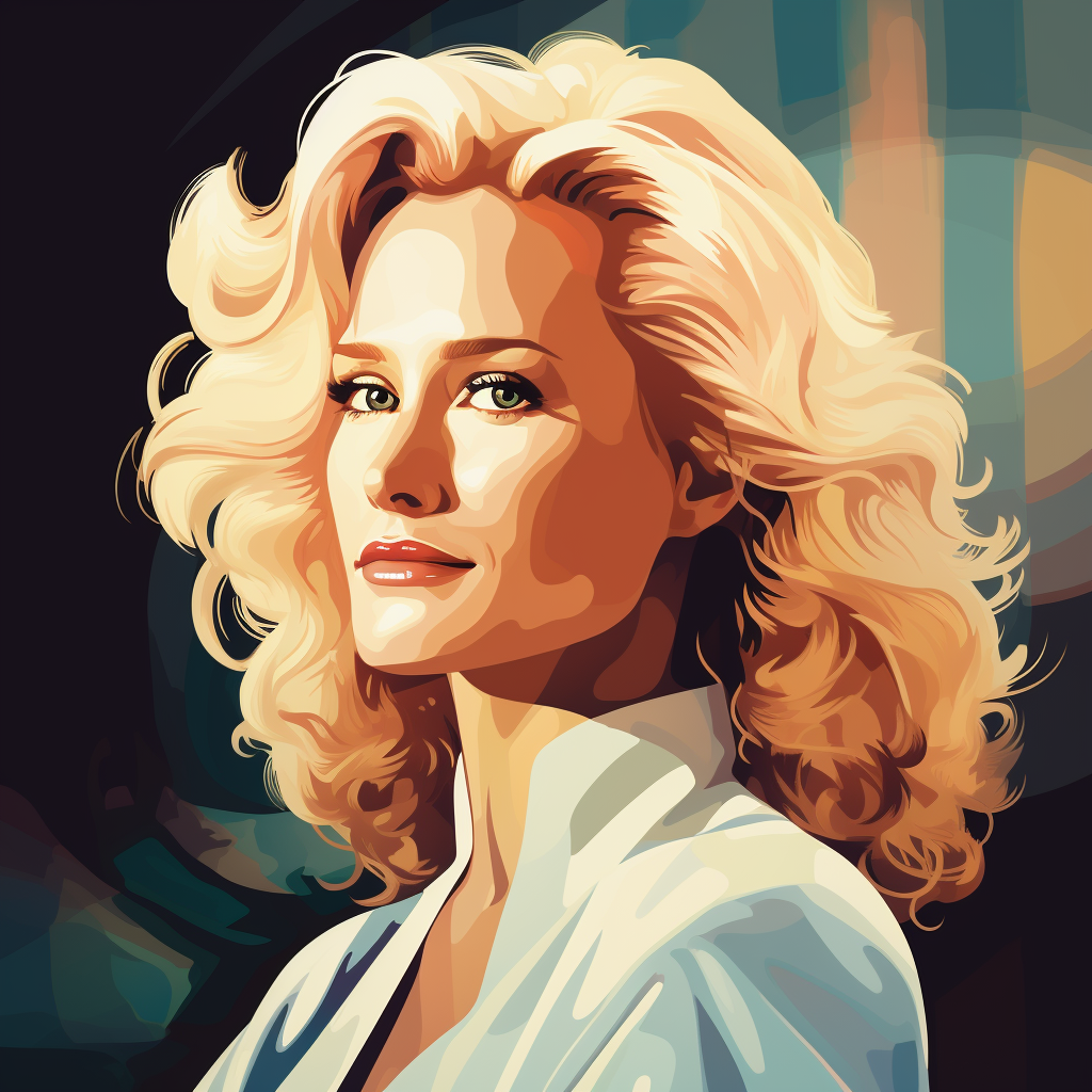 Glenn Close as Alex Forrest, blonde beauty