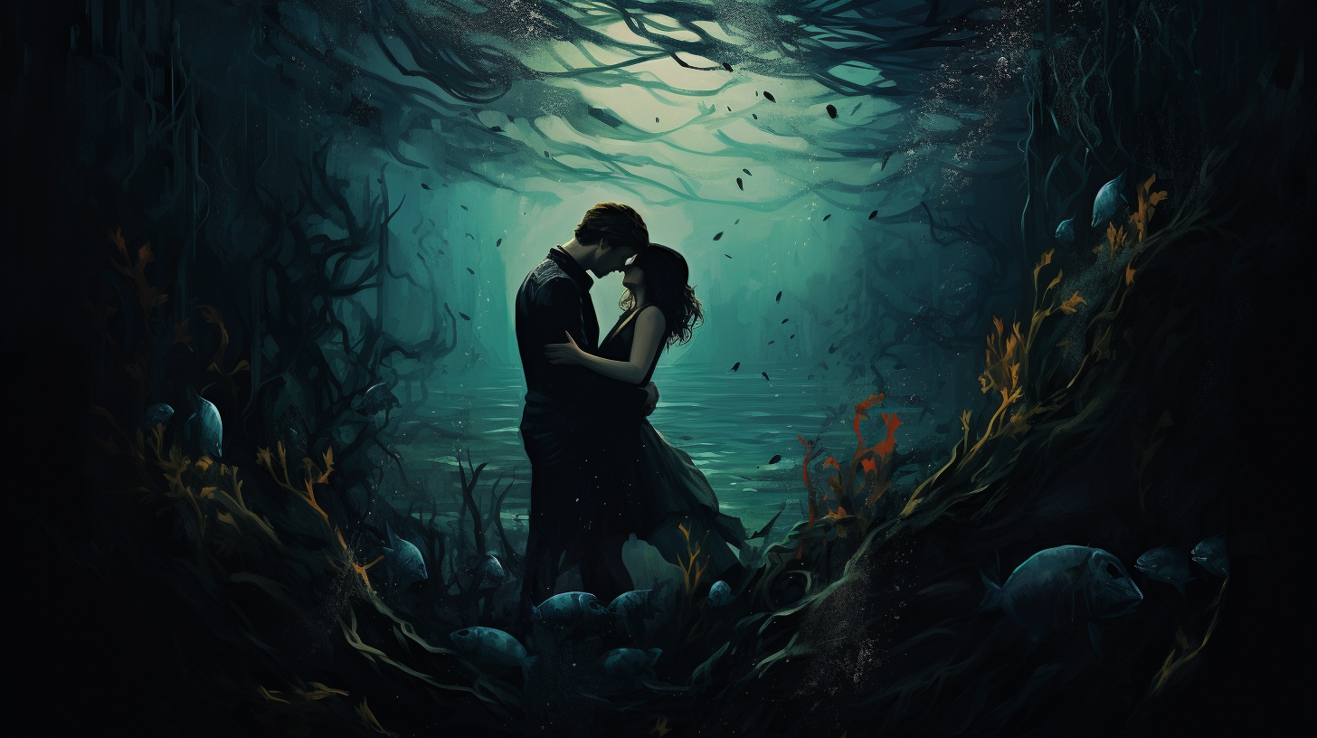 Dark Sea Intimacy Glicee Print